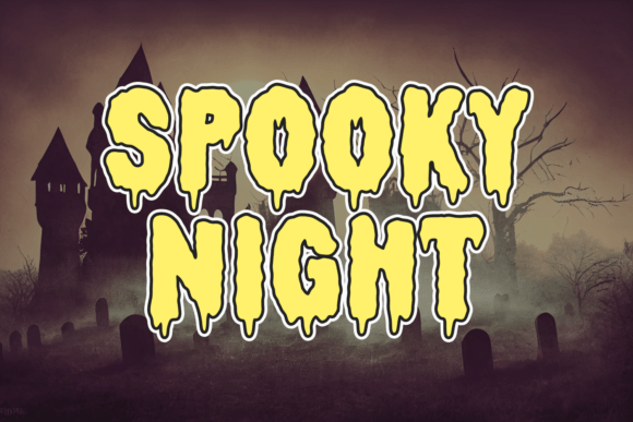 Scary Demon Font PNG with transparent background - Preview 1