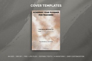 Teacher's Academic Year Planner Covers Graphic by Pugazh Logan ...