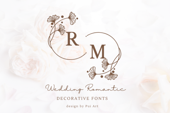Preview specimen of Wedding Romantic decorative font