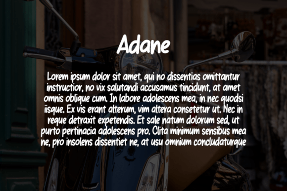 Adane Font - Preview 1