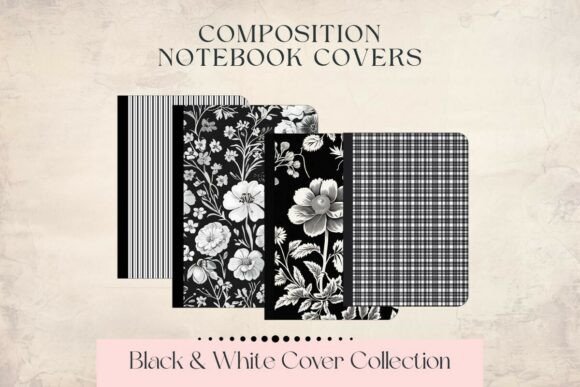 B&W Composition Notebook Covers
