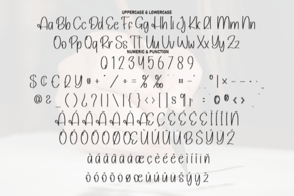 Ballpoint Calligraphy Font PNG with transparent background - Preview 6
