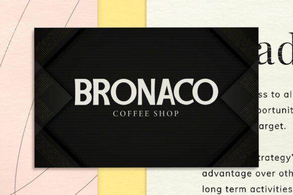 Bronaco Font - Preview 6