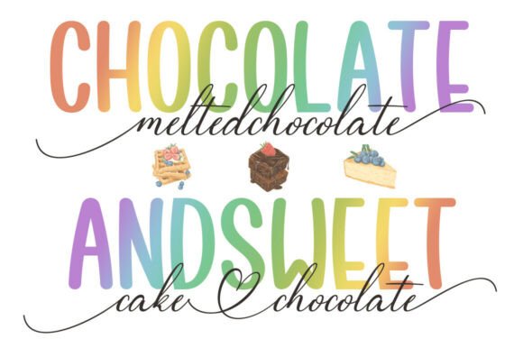 Cheescake Handmade Duo Font - Preview 1