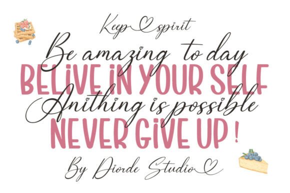 Cheescake Handmade Duo Font - Preview 2