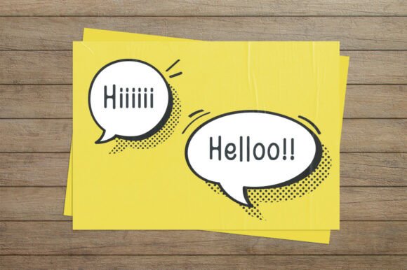 Comicello Regular Font PNG with transparent background - Preview 3