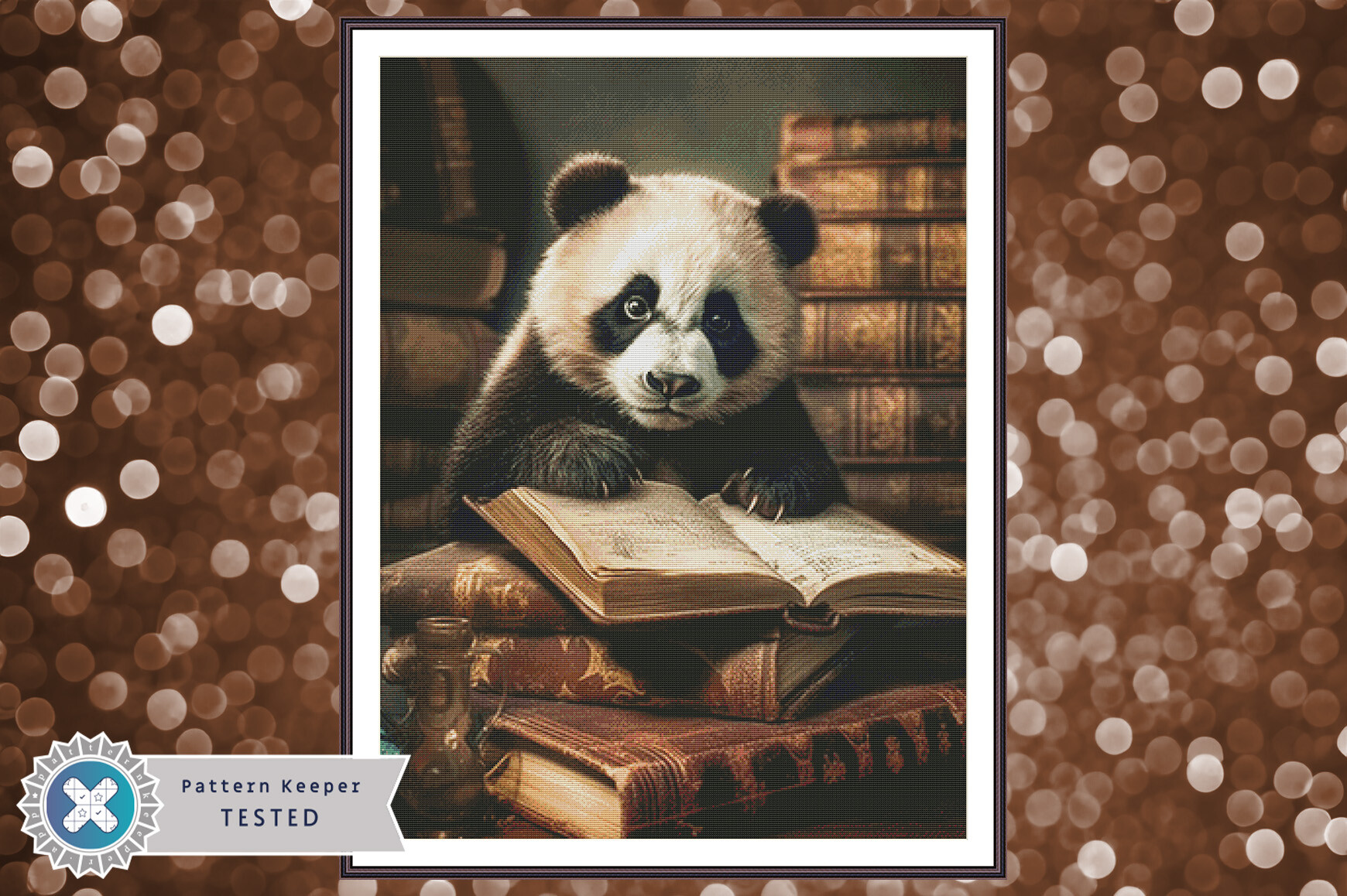 Cross Stitch Chart PDF Reading Panda