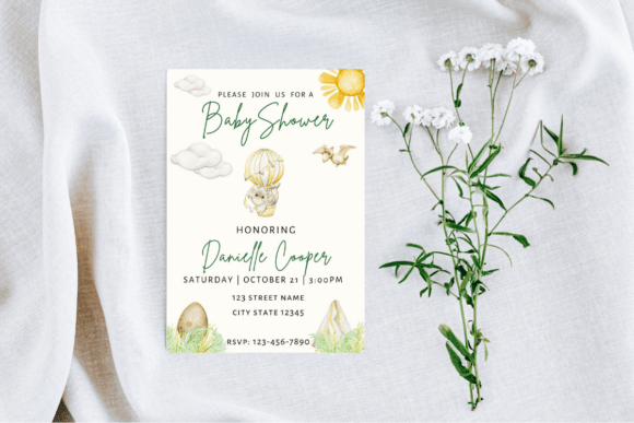 Dino Baby Shower Invite