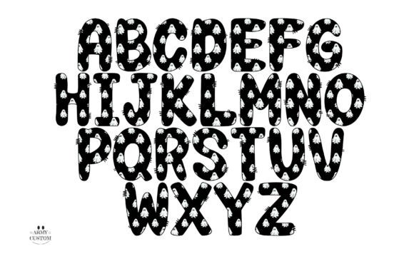 Halloweenblack Ghost Font PNG with transparent background - Preview 6
