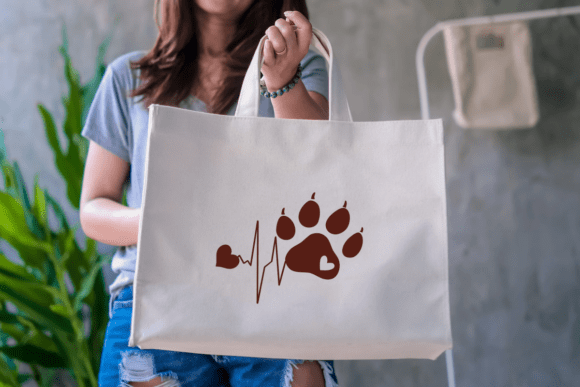 Heartbeat and Paw Font PNG with transparent background - Preview 4