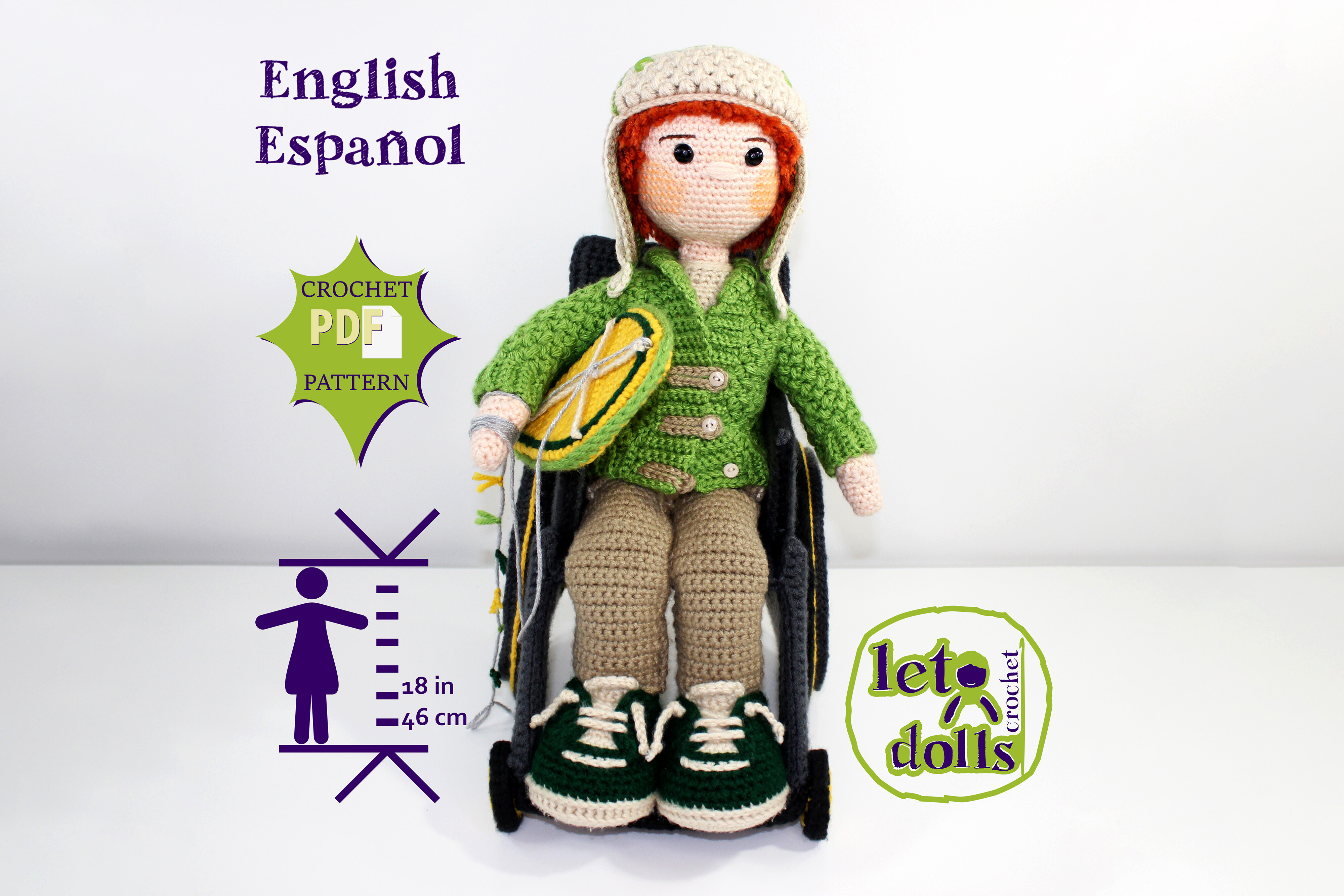Jesse Medium Crochet Doll Pattern