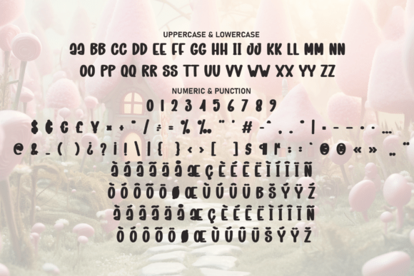 Magic Garden Font PNG with transparent background - Preview 6