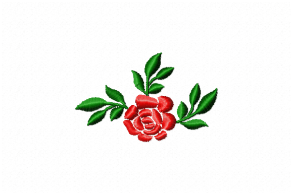 Mini Rose Embroidery Design