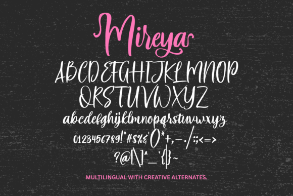 Mireya Font font preview - 4