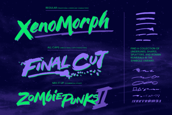 Morebrainsregular Font PNG with transparent background - Preview 3