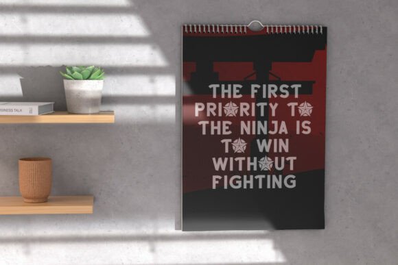 Ninjasword Font PNG with transparent background - Preview 1