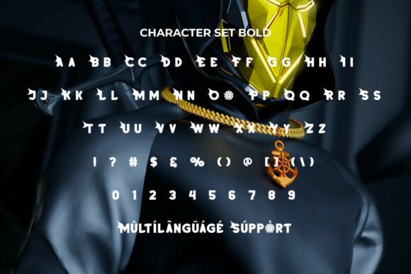 Ninjasword Font PNG with transparent background - Preview 5