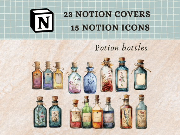 Potion Bottles Notion Icons
