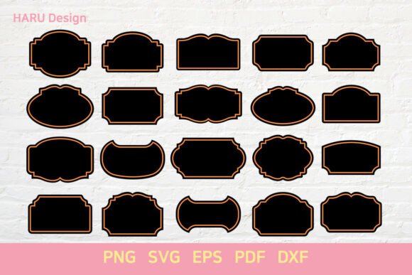 Sign Frame Labels Tags Shapes Laser