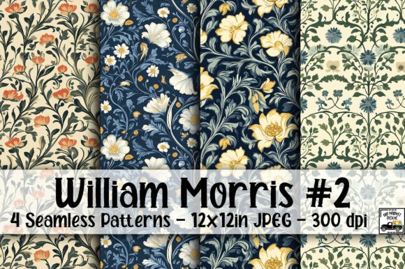 William Morris Inspired Digital Papers 2