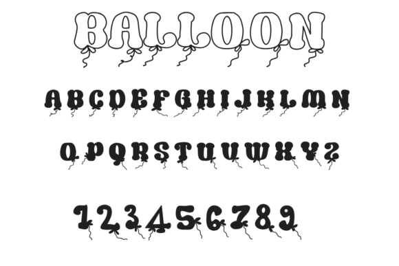 Balloon Font - Preview 1