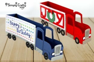 Big Rig Box Card · Creative Fabrica