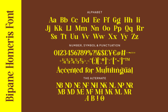 Bipane Homeris Font - Preview 3