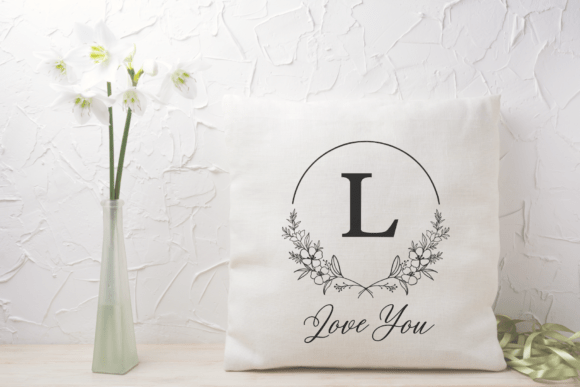 Bright Blooms Monogram Font - Preview 3