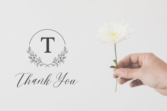 Bright Blooms Monogram Font - Preview 6