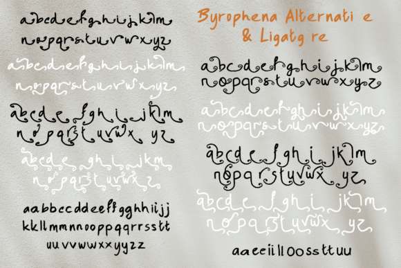 Byrophena Font - Preview 6