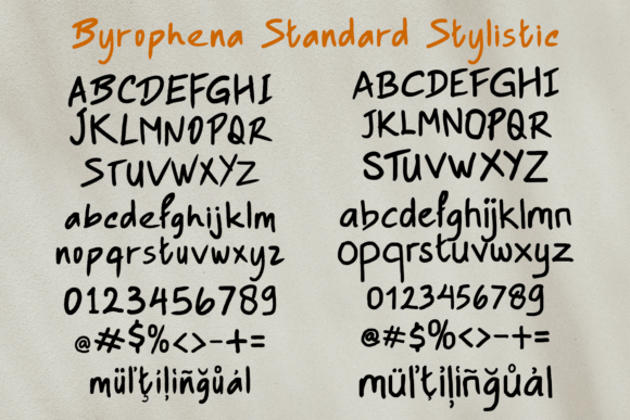 Byrophena Font - Preview 2