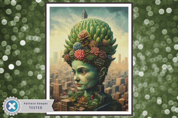 Cross Stitch Chart PDF Surreal Succulent
