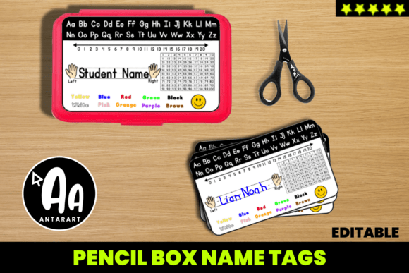 Desk Name Tags Label, Student Name Plate