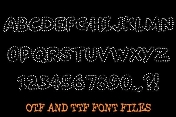 Dotty Outline Font - Preview 2