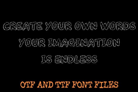Dotty Outline Font - Preview 3