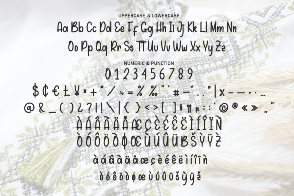 Embroidery Font - Preview 6