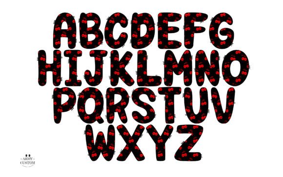 Halloweenblack Cherryskull Font PNG with transparent background - Preview 5