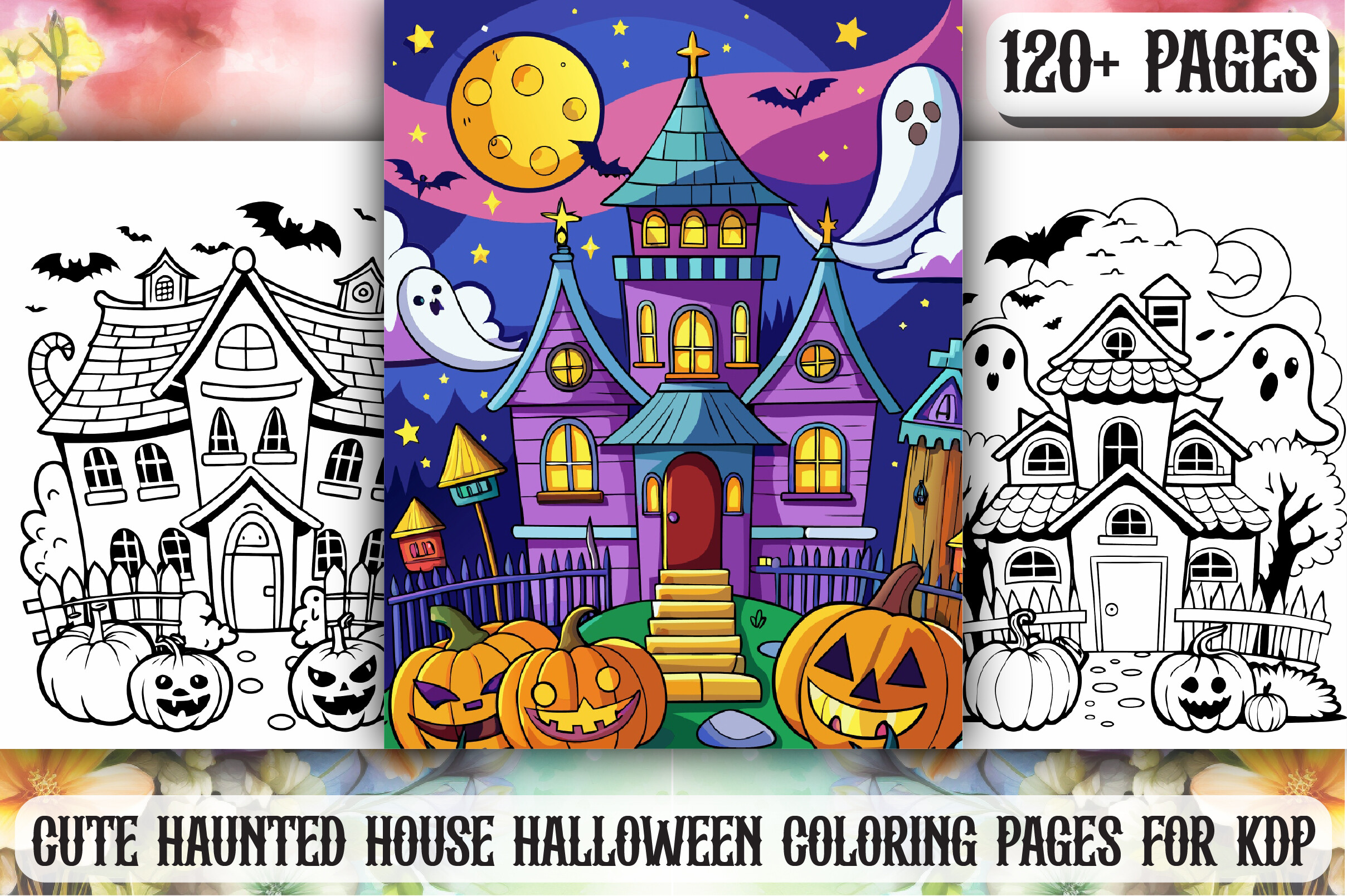 Haunted House Halloween Coloring Pages