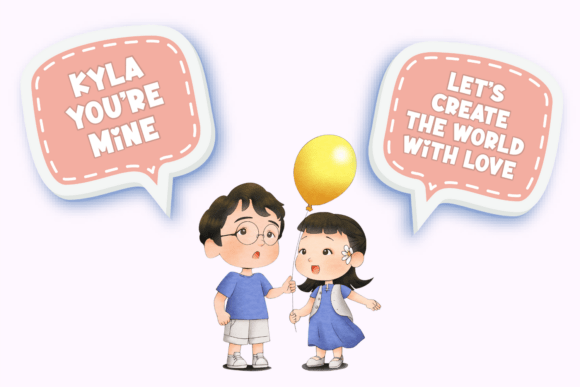 Love Yokie Font PNG with transparent background - Preview 3