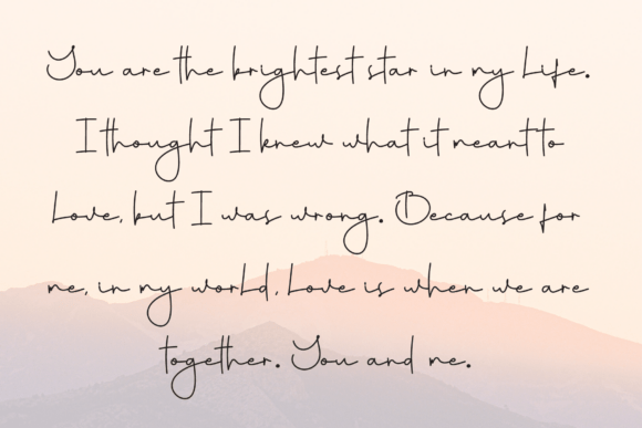 Lovely Stories Font PNG with transparent background - Preview 5