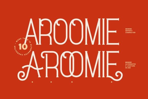 Monire Font PNG with transparent background - Preview 2