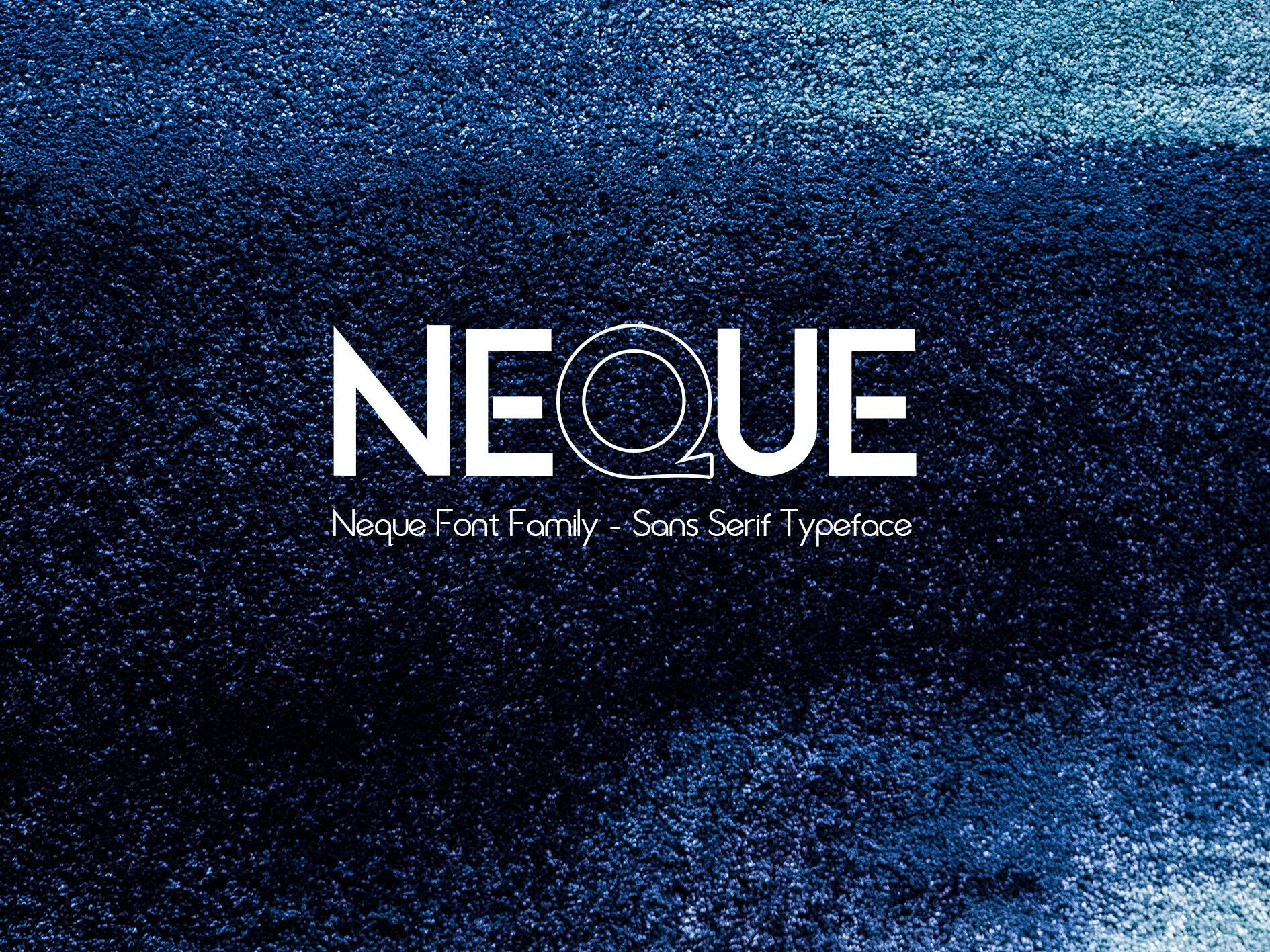 Sample of the Neque Regular geometric sans-serif