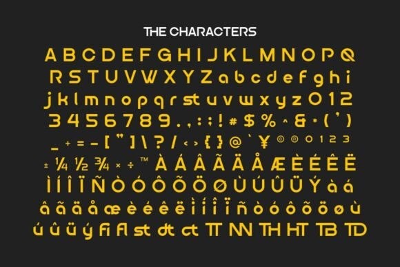 Nomoda Font PNG with transparent background - Preview 1