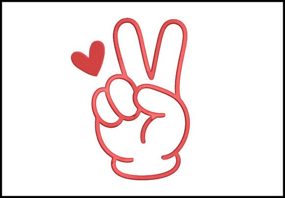 Peace Sign Embroidery