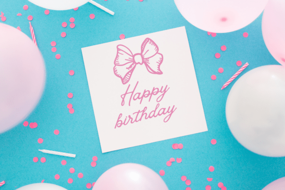 Retro Bow Font PNG with transparent background - Preview 4