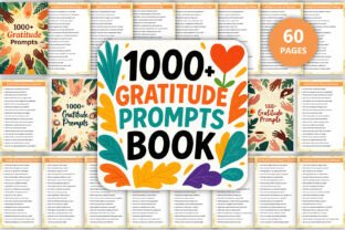 🌟 1000+ Gratitude Prompts Book 🌟 Graphic by munjixpro · Creative Fabrica
