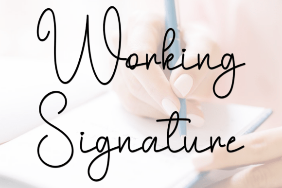 Angela Handwriting Font - Preview 2