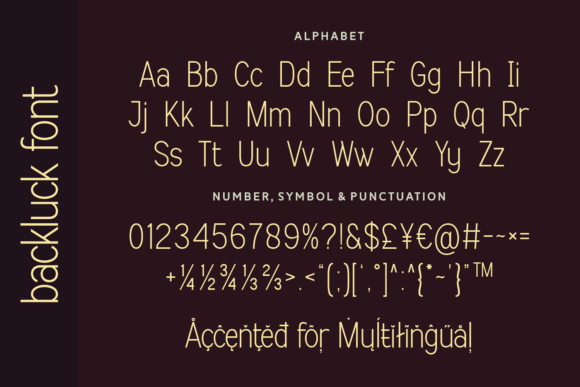 Backluck Font - Preview 4