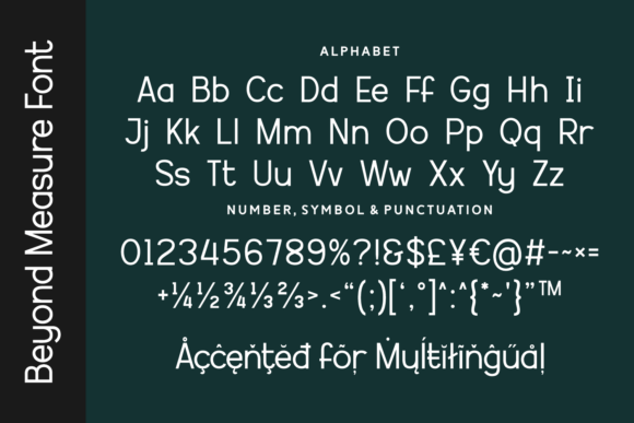 Beyond Measure Font - Preview 4
