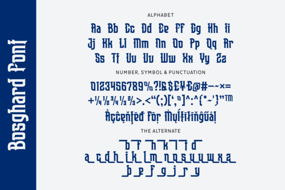 Bosghard Font - Preview 3